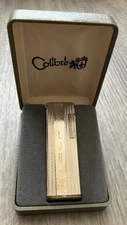Colibri Lighter Vintage Engraved “LJR” In Original Box With Instruction Book