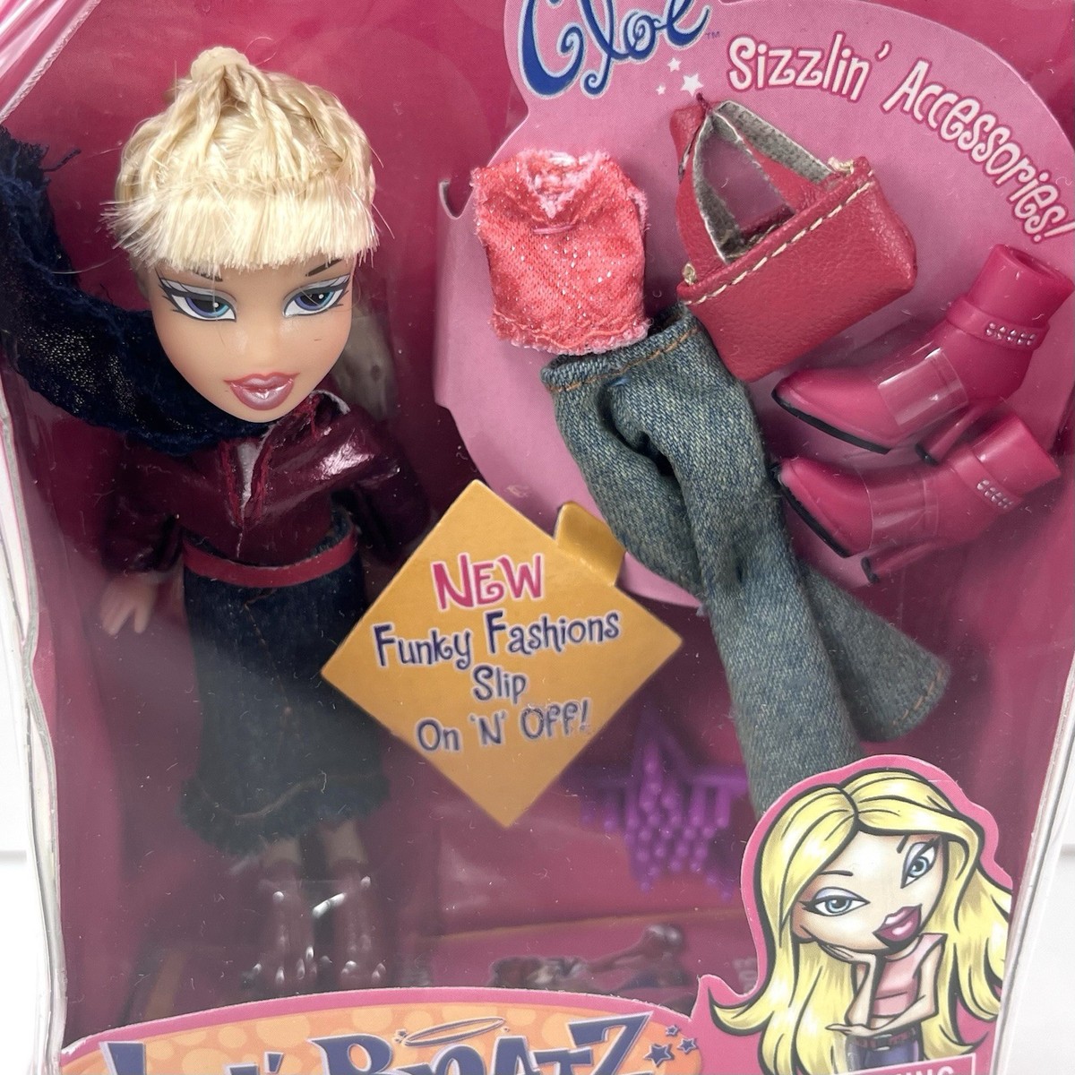 Lil' Bratz Cloe Doll w/ Sizzlin' Accessories Funky Fashions 2003