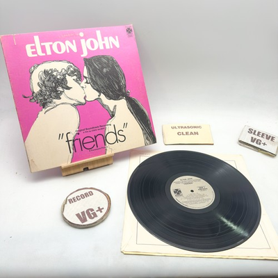 #ad Elton John Friends Original Soundtr... VG VG Ultrasonic Clean Vinyl Record $5.50