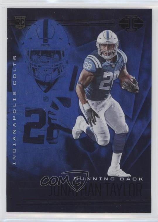 2020 Panini Illusions Trophy Collection Sapphire Jonathan Taylor #14 0x8e