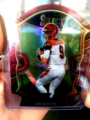 Joe Burrow 2020-21 Rookie Die-Cut Select Prizm RC #46 CONCOURSE--MINT