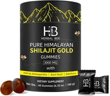 Shilajit Gummies: Pure Himalayan Shilajit with Ashwagandha & 85+ Trace Minerals