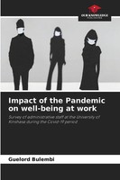 Guelord Bulembi | Impact Of The Pandemic On Well-Being At Work | Taschenbuch
