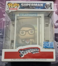 Funko Pop! Deluxe: DC Comics - Superman con cabina - Figura 558 exclusiva 