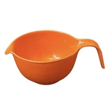 Vintage Rubbermaid 3 Cup ORANGE  Measuring Cup/Batter Bowl Mix N Grip #3004 USA