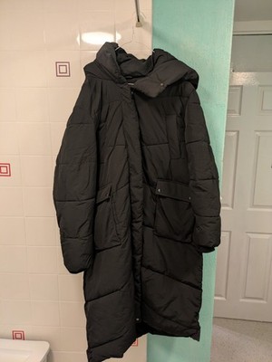 Emma Willis Collection Black Duvet Coat Jacket Long And Warm Size 22 UK