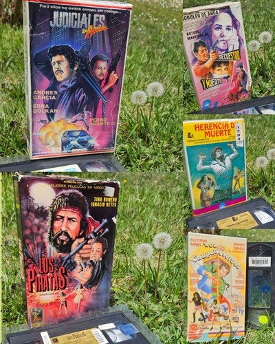 Lot Of Rare Mexican Mexi Action Horror Cult VHS Big Box Clamshell Obscure...