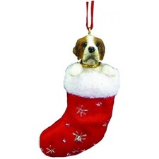 Saint Bernard Santa's Little Pals Dog Holiday Christmas Ornament