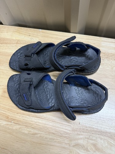 Cross Trekkers Sandals Men's 13 Black Synthetic Sport Hiking Outdoor Free Ship! - Picture 4 of 13
