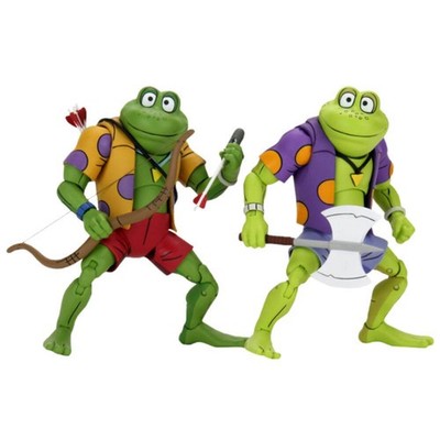 TMNT (1987) Genghis the Frog & Rasputin the Mad Frog 7  Action Figure 2 Pack