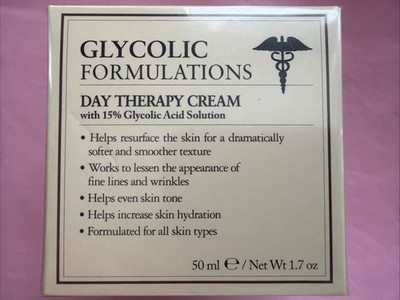 Glycolic Formulation Day Therapy Cream Exfoliating Anti Aging Face Moisturizer