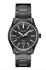 Seiko Essentials SUR515 Black Dial Mens Stain...