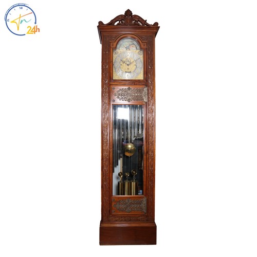 Beautiful 1900s Tiffany & Co 9 Tubes Grandfather Clock with 3 Tunes