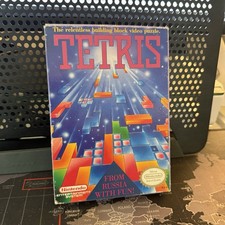Tetris NES Nintendo Entertainment System, 1989 3pin Mint Cartridge & Manual CIB