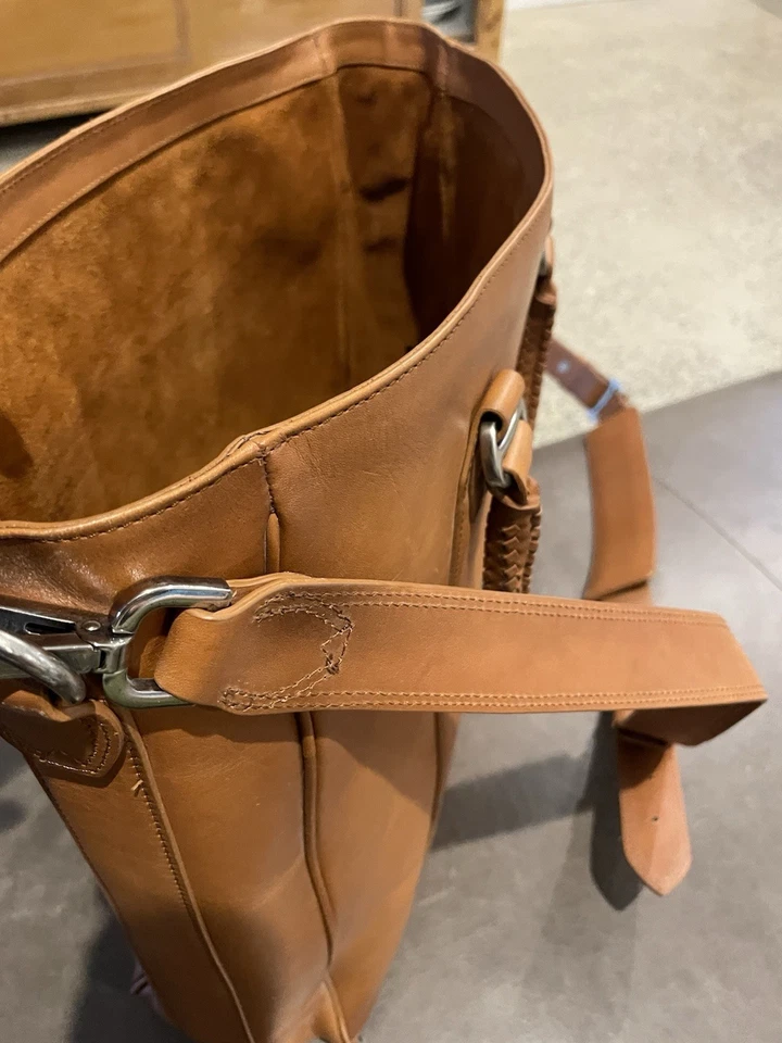 Rm Williams Large Laptop Leather Bag  38cmx33  Bag W Shoulder Strap Never Used - image 4 of 4