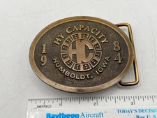 Vintage 1984 Hy Capacity Tractor Parts Humboldt, IA Limited 1 Of 100 Belt Buckle