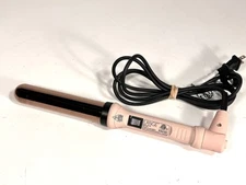 L’ANGE ONDULE  Blush Rose Titanium Hair Curling Wand 32mm 1-1/4" TESTED WORKS