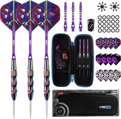 Dartpfeile Steeldarts Set 3 Stück mit Aluminium Schäften und Flights