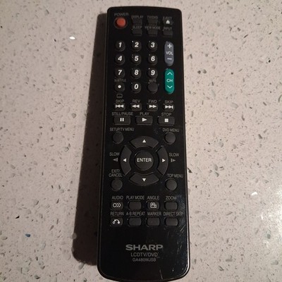 OEM Sharp GA480WJSB-LCDTV/DVD- Remote Control Genuine Works!