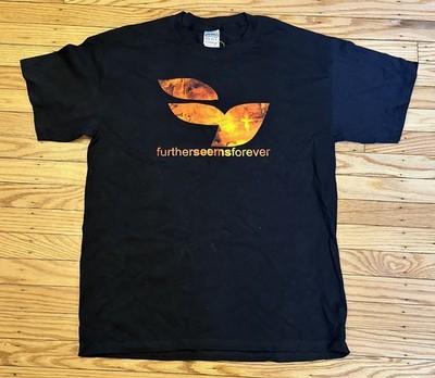 Further Seems Forever shirt L 2005 emo saves the day vtg 90s y2k title fight sxe