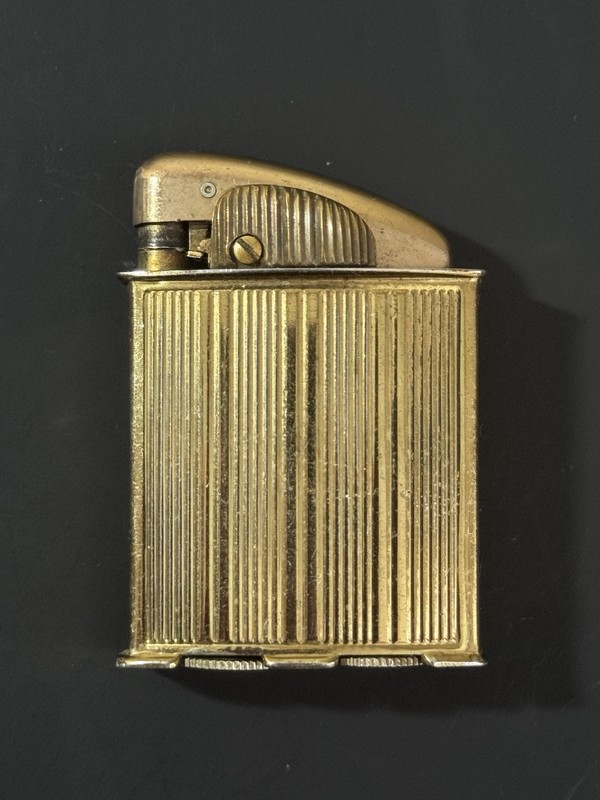 Vintage 1940 Evans Clipper Art Deco Push Button Lighter For Parts 