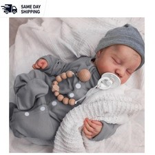 Lifelike Reborn Baby Doll Levi - 18 Inch Vinyl Boy Doll with Accessories