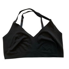 True  Co Size M Black V Neck Comfort Seamless Wireless Bra Bralette