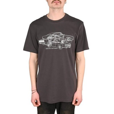 Deus Ex Machina Charger S/S T-Shirt - Anthrazit