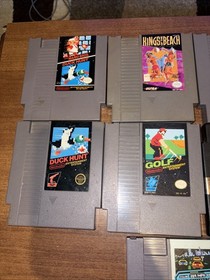 Nintendo NES 14 Game Lot Super Mario Bros Duck Hunt Rad Racer Xenophobe Bad Dude