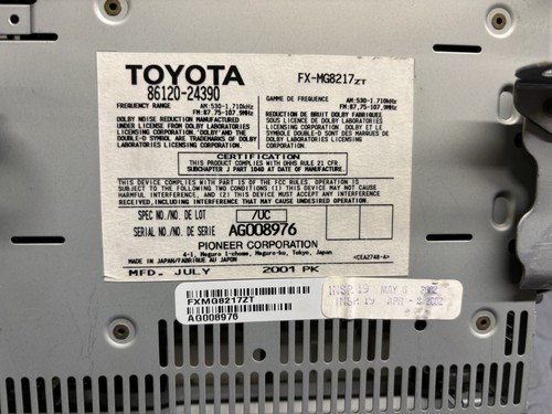 2002-2008 Lexus SC430 Mark Levinson Radio Receiver 6 CD Disc Changer TESTED VID! - Foto 10 di 11