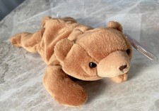 Rare Vintage Ty Cubbie the Bear Beanie Baby With Tags & protector