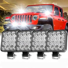 Offroad Driving Truck Atv 4pcs 4 20000lm Led Work Light Spot Pods Fog Lamp Us