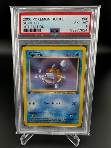 Squirtle (1st Edition) graded PSA 6 for sale on eBay