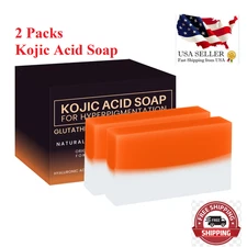 2pcs Kojic Acid Soaps Skin Lightening Whitening For All skin 100g*2