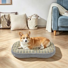 52*40*8 Cm Double-Sided Pet Bed Soft & Relaxing Dog Bed W/ Natural Rush Grass