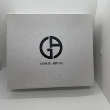 Giorgio Armani EMTPY BOX 3‑Piece Fragrance Gift Set Box GA Logo Blue Insert