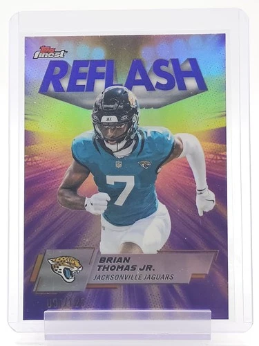 BRIAN THOMAS JR. 2025 TOPPS FINEST REFLASH PURPLE REFRACTOR /125 #RF-13 Q0154