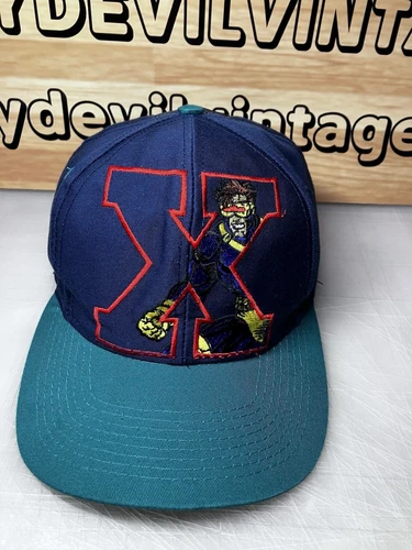 1993 Vintage Mutant Gear X Men Cyclops Marvel Snapback Hat Cap