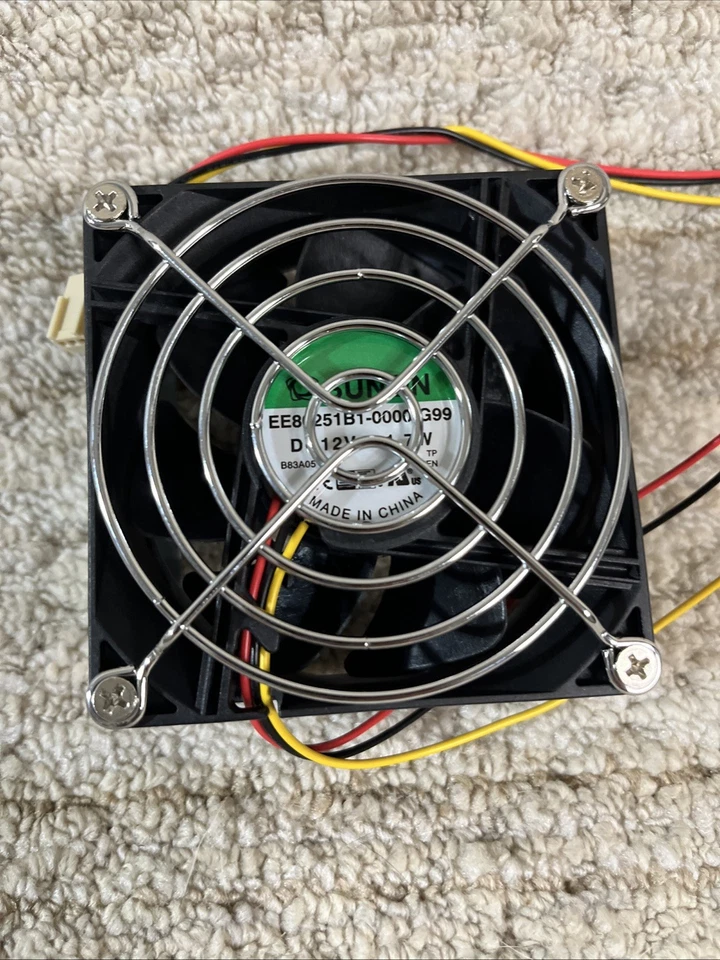Sunon 80x80x25mm 12V 1.7W 3-Pin ME80251V1 / EE80251B1-0000-G99 Computer Fan - Image 2 of 4