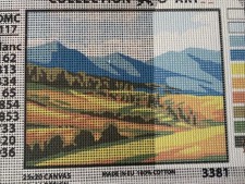 Printed needlepoint tapestry 20x25 Cm Rto Canvas Only