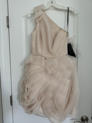 vera wang bridesmaid dresses champagne Thelma Ribbed Sweater Dress main image 0