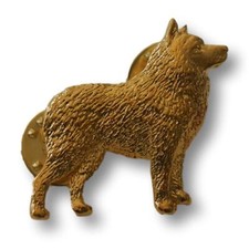 Schipperke Pin - 24K Gold Plated