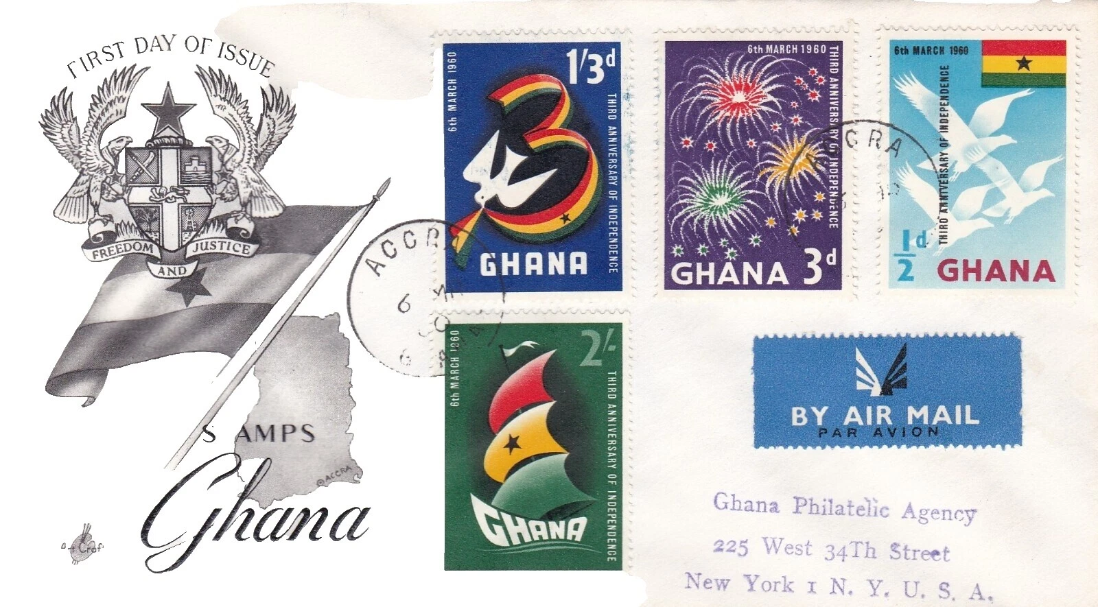 Eventos históricos utilizados sellos de Ghana