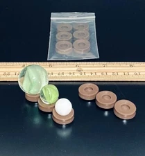 VINTAGE!! PACK OF 6 ⭐(WAREHOUSE FIND)⭐ OLD MARBLE MARBLES DISPLAY STANDS HOLDERS