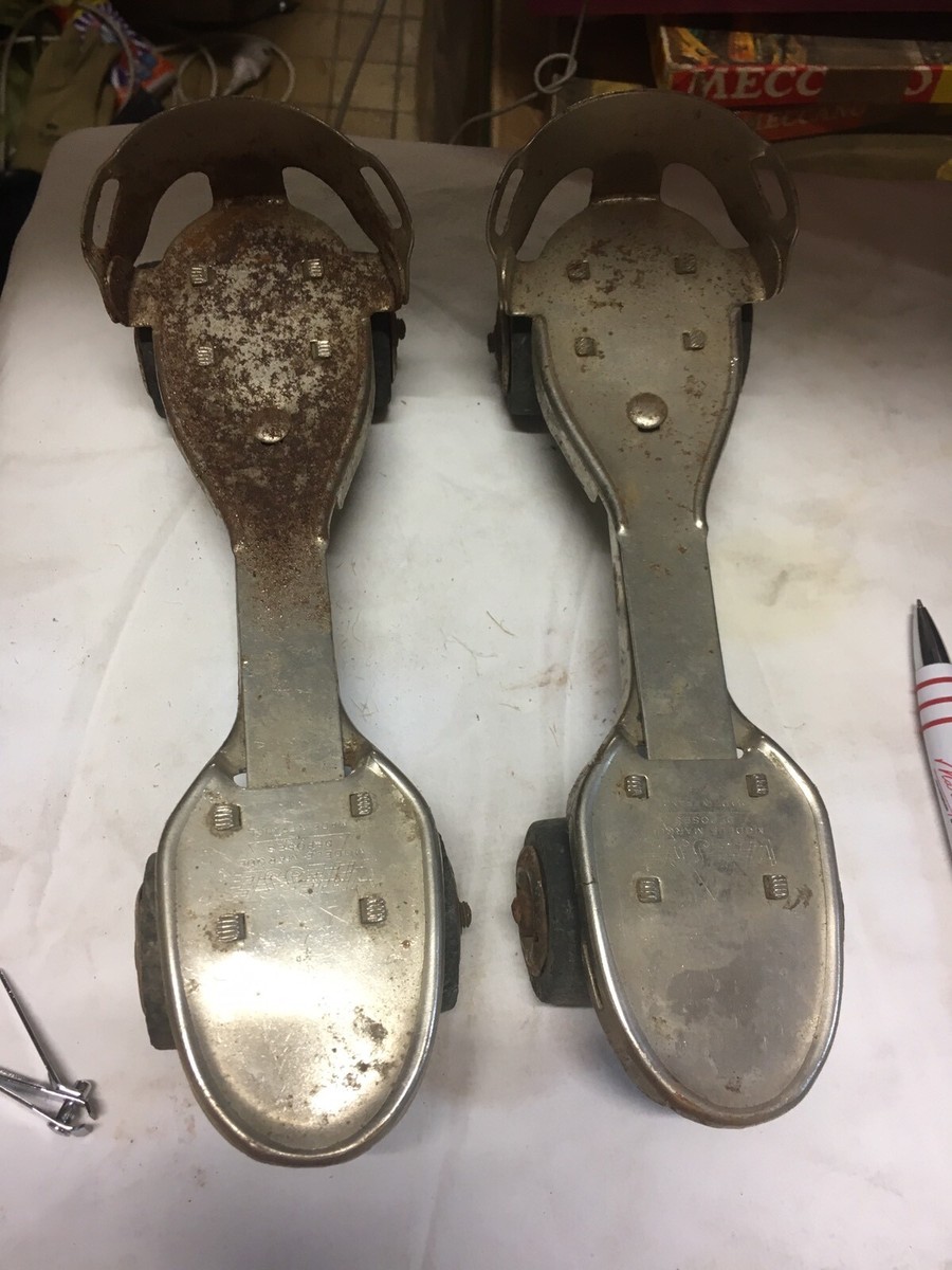 Patin à Roulettes Vintage VITESSE - Made In France, Taille Réglable, Emballage D'origine