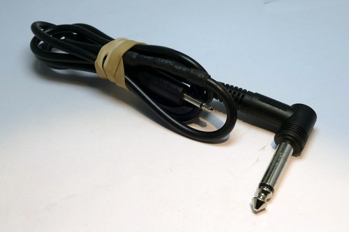 1/4 inch TS Male to 3.5m Mono Audio Cable 2 feet extension adapter - Picture 2 of 5