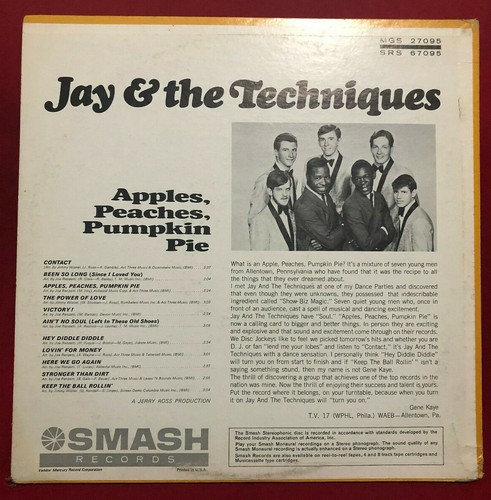 Jay & the Techniques, Apple Peaches Pumpkin Pie SMASH Records SRS-67095 Stereo - Imagen 2 de 4