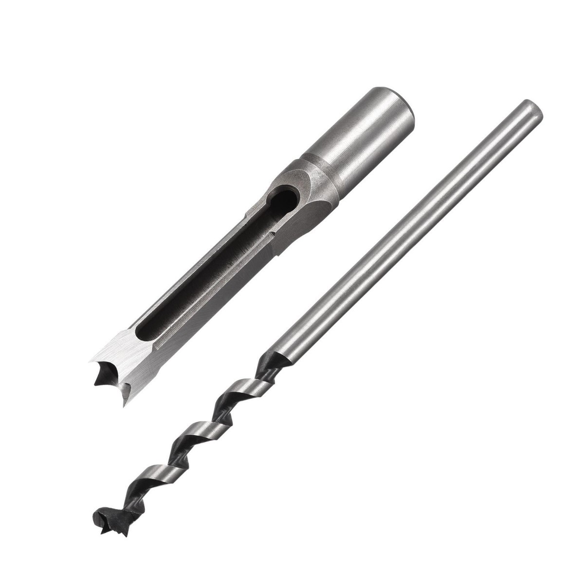 CoCud Square Hole Drill Bit, 1/2"x8.3" High Carbon Steel Square Eye Hollow Chisel Auger With