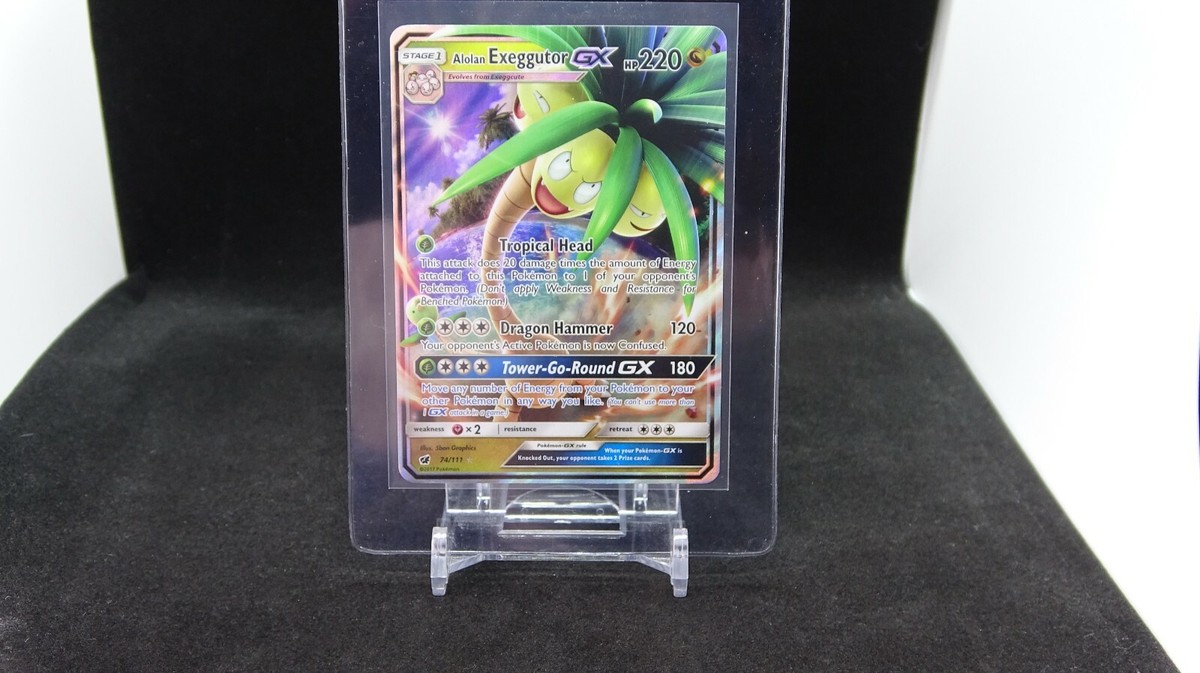 Pokemon Crimson invasion Alolan Exeggutor GX 74/111 | eBay