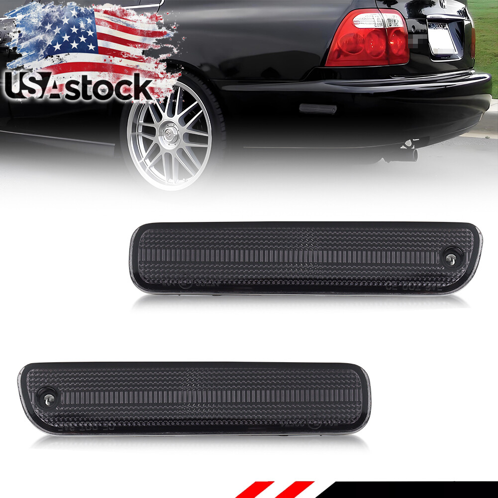 94-97 Honda Accord & 92-96 Prelude Smoked Bumper Side Marker Lights - 2-Pack